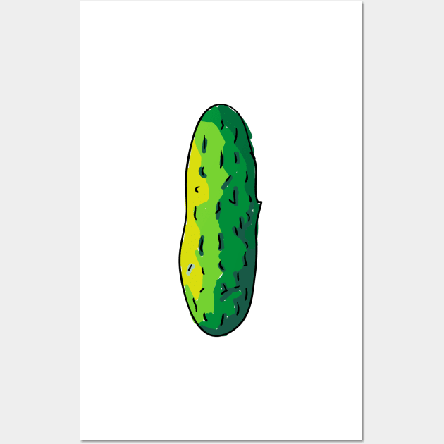 Pickle Wall Art by anamarioline